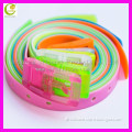Hot popular promotion fresh style candy color fashion silicone chastity belt rubber belt
